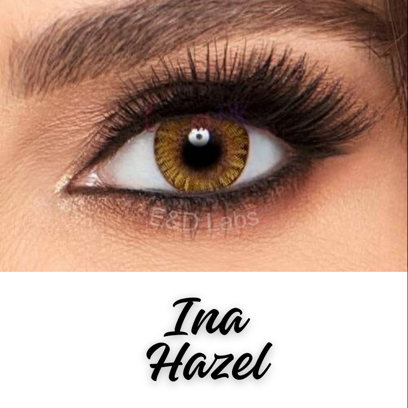INA Hazel Contact Lenses – Natural Hazel Brown