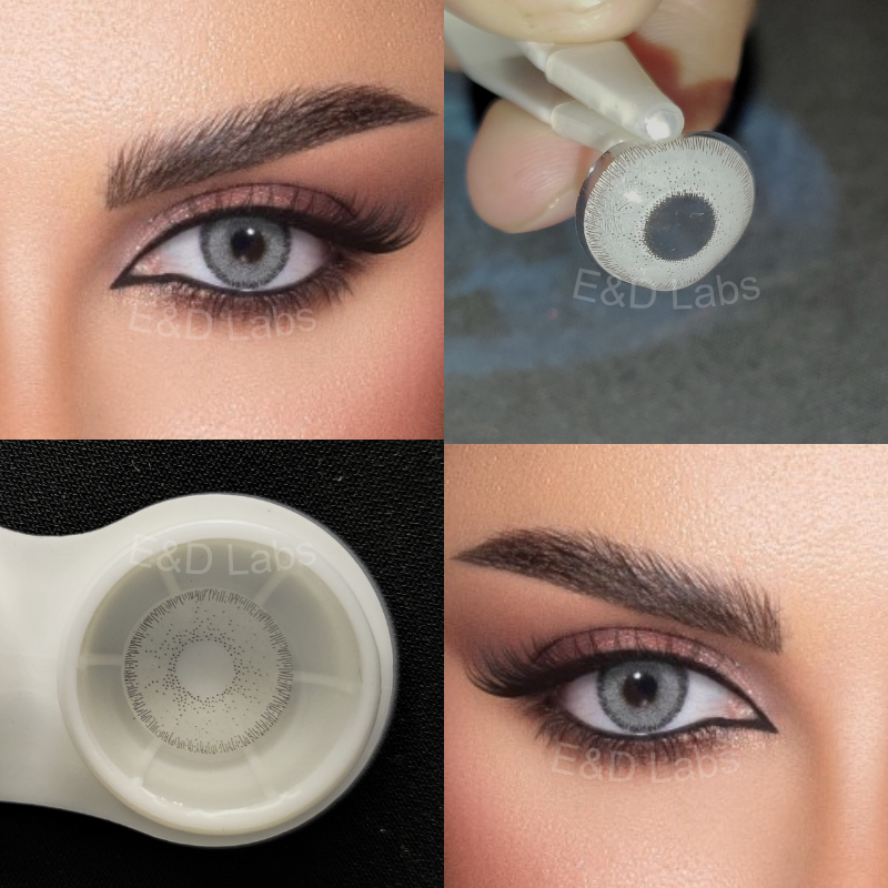 Solitaire Grey – Crystal Diamond Grey Contact Lenses