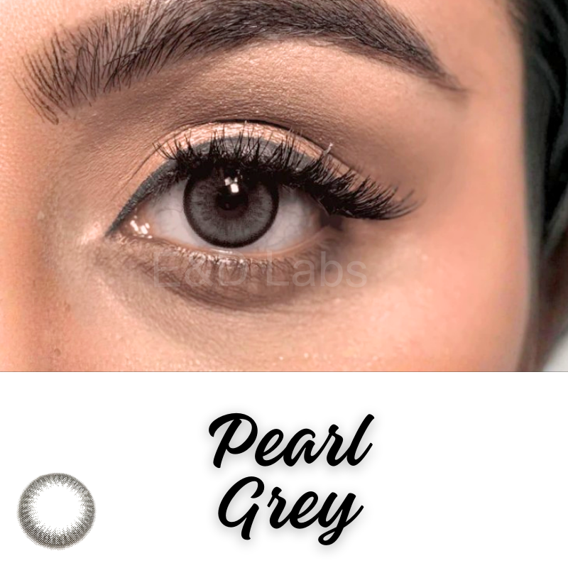 Pearl Grey Contact Lenses – Crystal Grey Cosmetic Lens