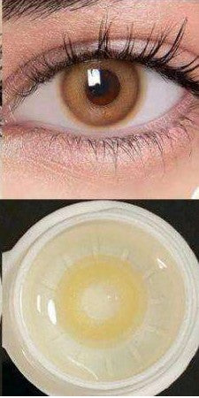 Almond Brown – Soft Natural Brown Contact Lenses