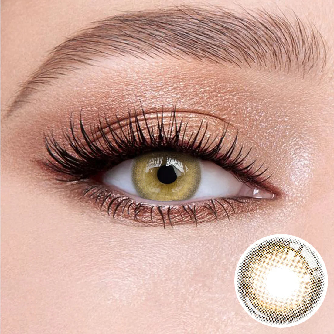 Caramel Brown Contact Lenses