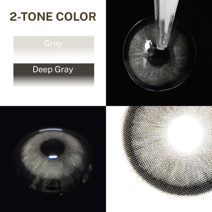 Diamond Gray Contact Lenses – Radiant Depth